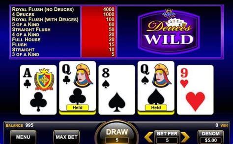 Video Poker Bonus Deuces Wild Video Poker Bonus Deuces Wild